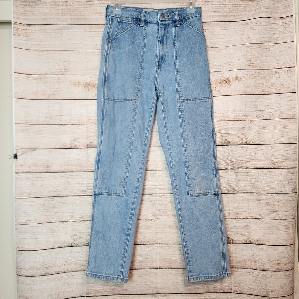 Everlane Women's Utility Cheeky Jeans Organic Cotton Size 25 Pockets Lightwash